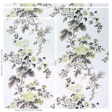 Schumacher Pyne Hollyhock Green Tea Fabric
