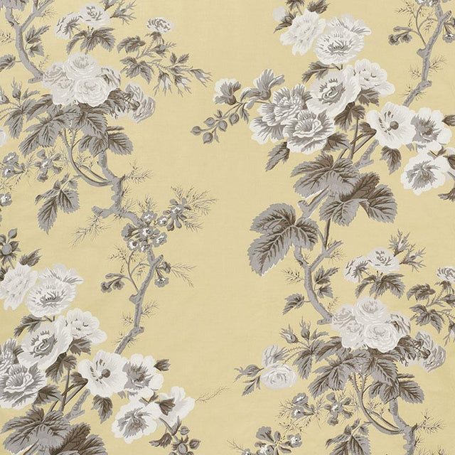 Schumacher Pyne Hollyhock Buttercup Fabric