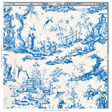 Schumacher Shengyou Toile Blue Fabric