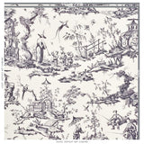Schumacher Shengyou Toile Black Fabric