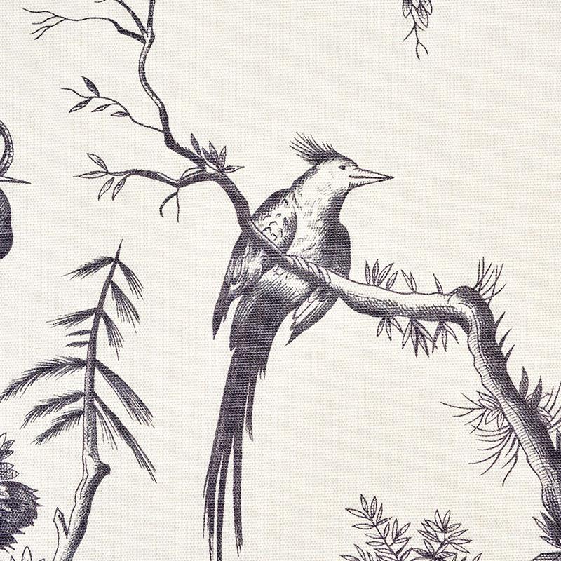 Schumacher Shengyou Toile Black Fabric