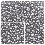 Schumacher Pennick Chintz Black Fabric