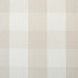 Schumacher Elton Cotton Check Natural Fabric