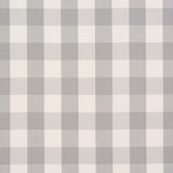 Schumacher Camden Cotton Check Grey Fabric