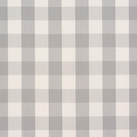 Schumacher Camden Cotton Check Grey Fabric