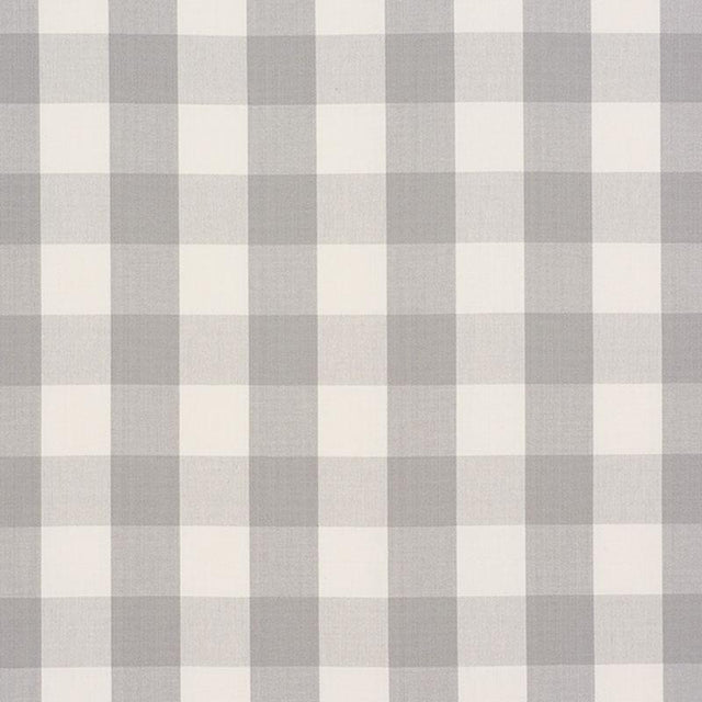 Schumacher Camden Cotton Check Grey Fabric