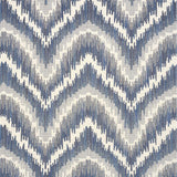Schumacher Von Armin Blue Fabric