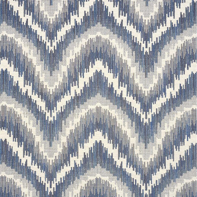 Schumacher Von Armin Blue Fabric