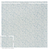 Schumacher Etched Fern Blue Fabric