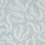 Schumacher Etched Fern Blue Fabric