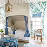 Schumacher Garden Gate Chintz Cobalt Fabric