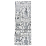 Schumacher Hellene Mylar Silver Wallpaper