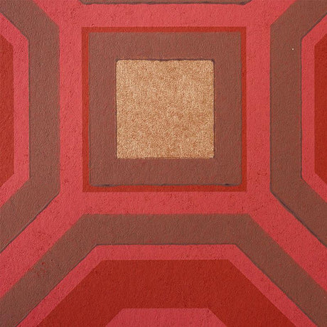 Schumacher Hanover Ruby Wallpaper