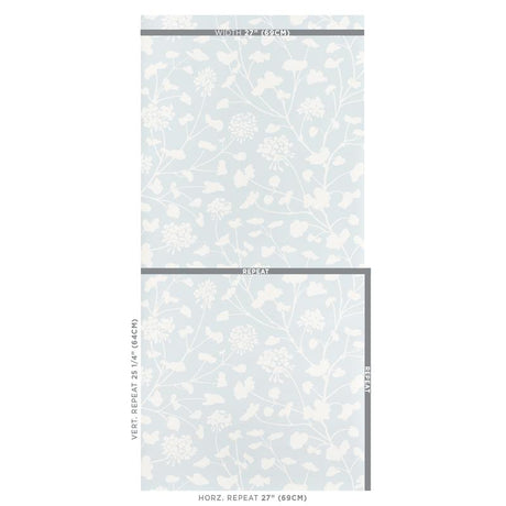 Schumacher Pennick Sky Wallpaper