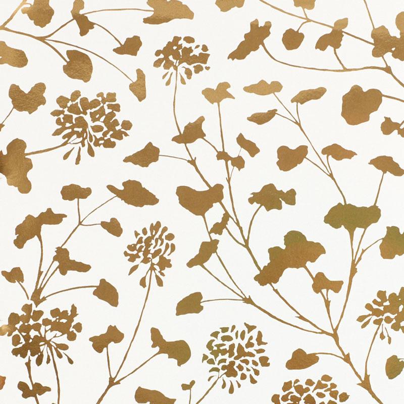 Schumacher Pennick Mylar Gold Wallpaper