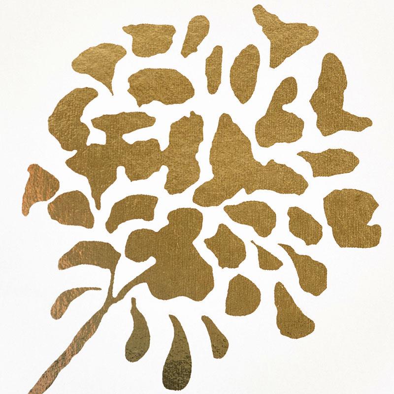 Schumacher Pennick Mylar Gold Wallpaper