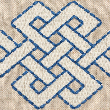 Schumacher Chesterton Tape Blue Trim