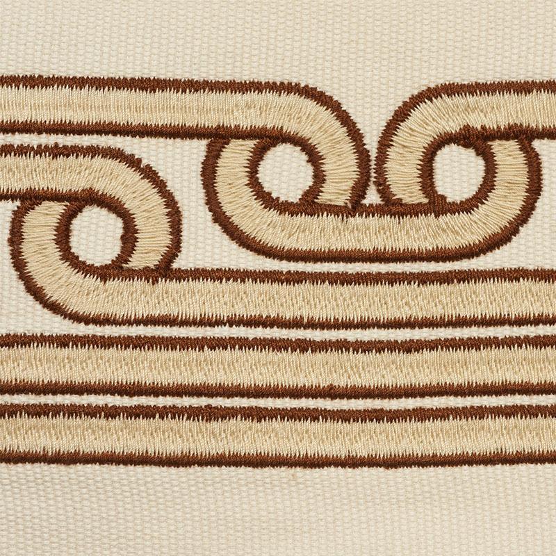 Schumacher Galloway Tape Brown Trim