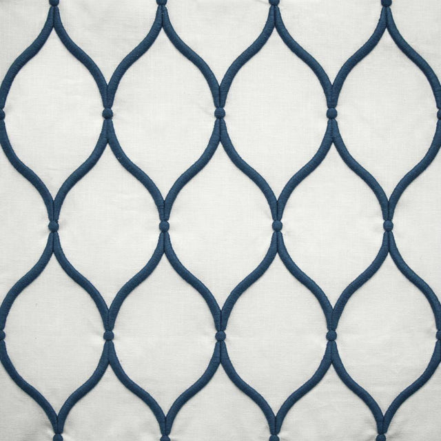 Kasmir Ashbury Ogee Navy Fabric