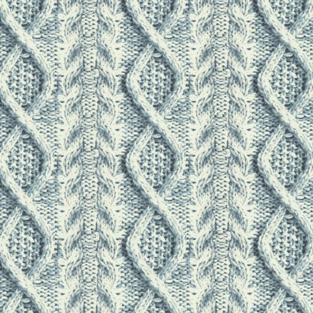 Kasmir Cable Knit Indigo Fabric