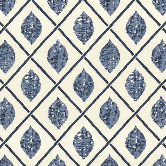 Kasmir Collage Blue Fabric