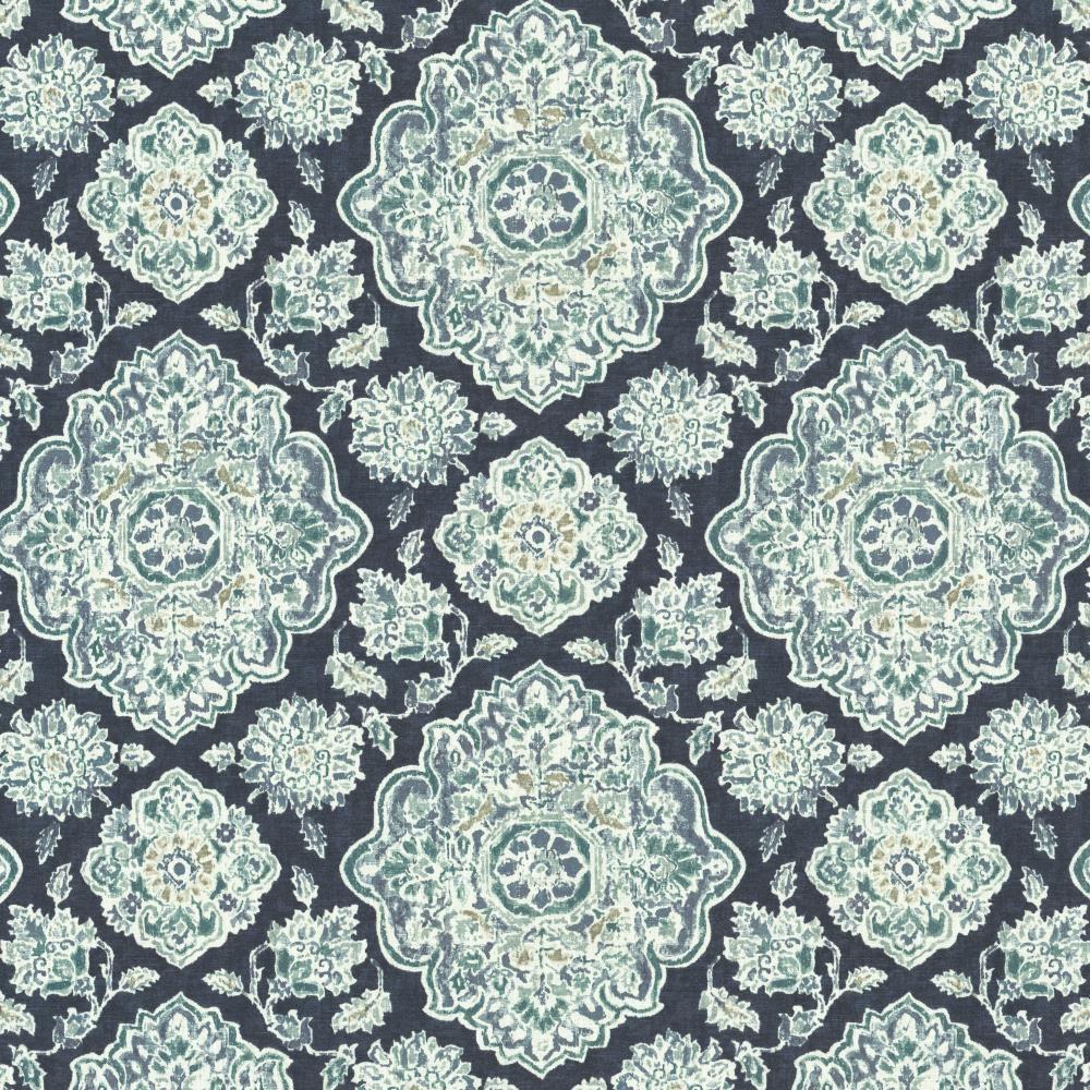 Kasmir Cowan Court Indigo Fabric