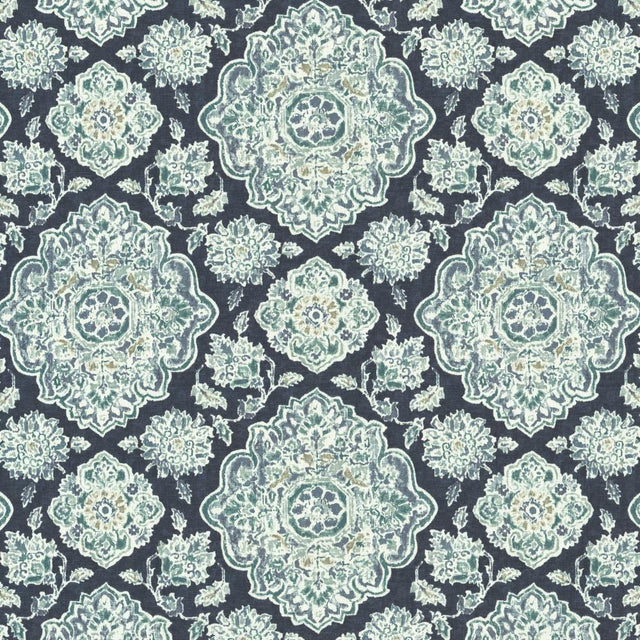 Kasmir Cowan Court Indigo Fabric