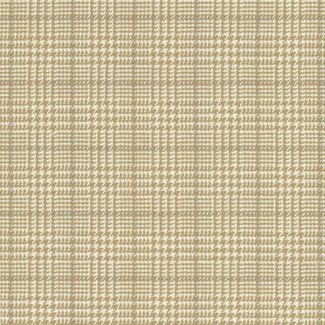 Kasmir Dashing Plaid Cream Fabric