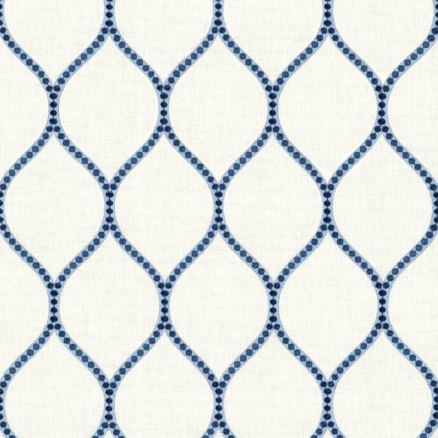 Kasmir Overlay Navy Fabric