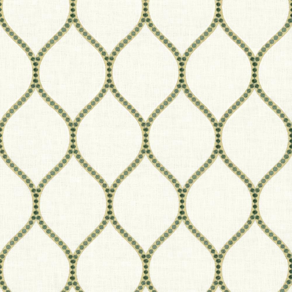 Kasmir Overlay Teal Fabric