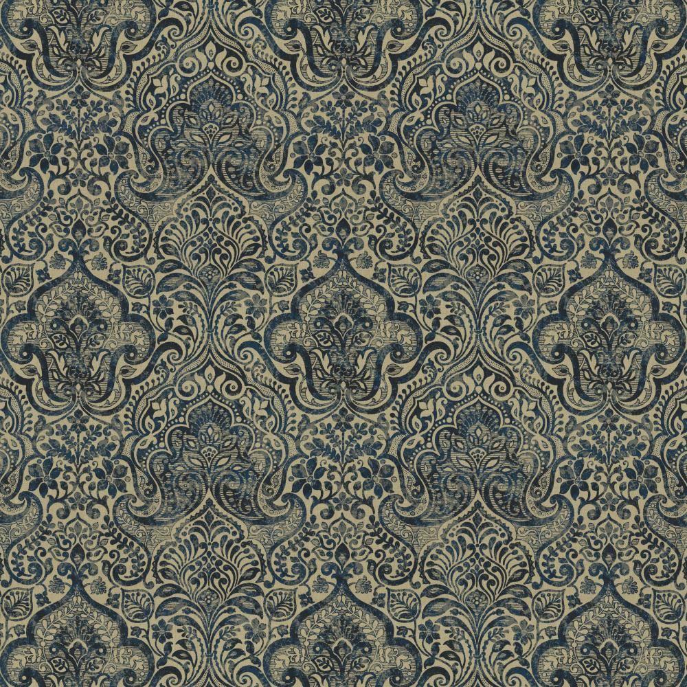 Kasmir Thornwood Blue Fabric
