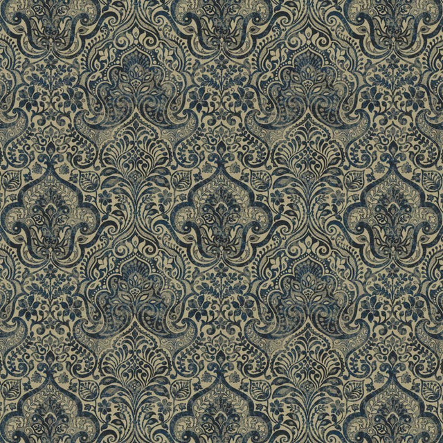 Kasmir Thornwood Blue Fabric