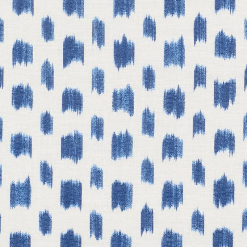 Schumacher Izmir Ikat Blue Fabric