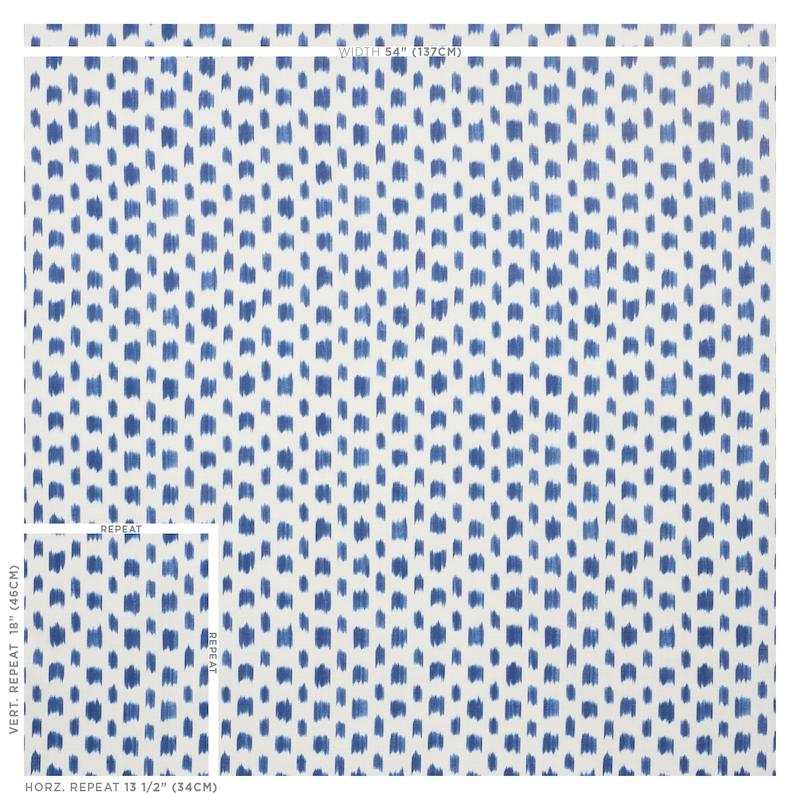Schumacher Izmir Ikat Blue Fabric