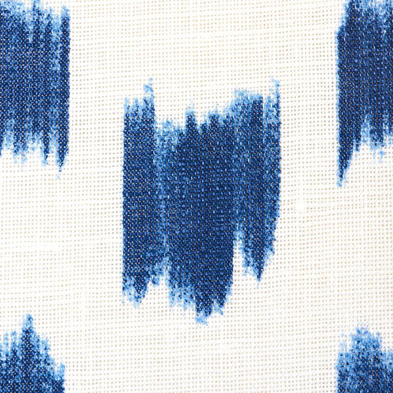 Schumacher Izmir Ikat Blue Fabric