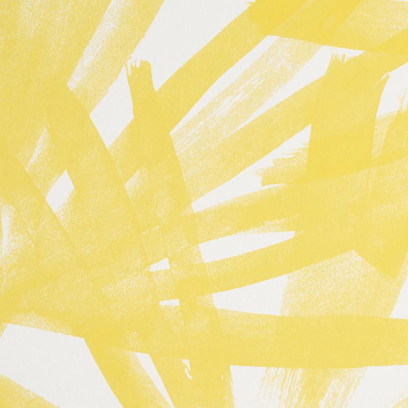 Schumacher Sunlit Palm Yellow Wallpaper