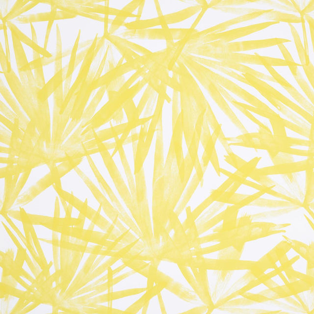 Schumacher Sunlit Palm Yellow Wallpaper