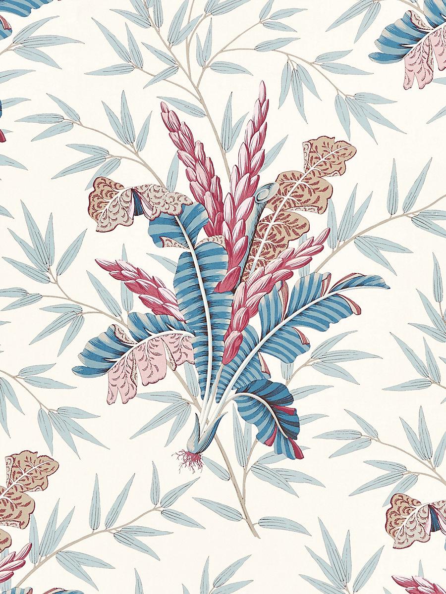 Scalamandre Bahar Peacock Rose Fabric