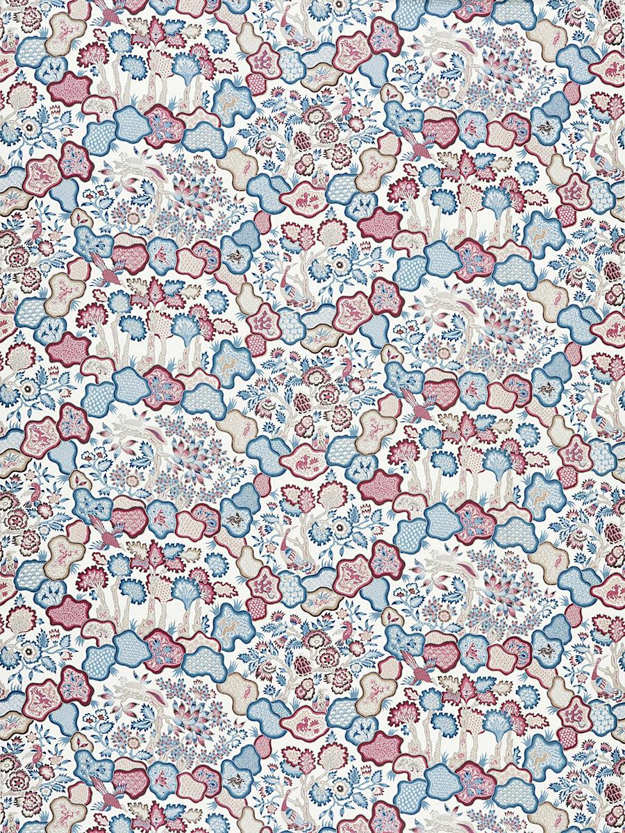 Scalamandre Ziba Peacock Rose Fabric