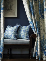 Scalamandre Bahar Porcelain Blue Fabric