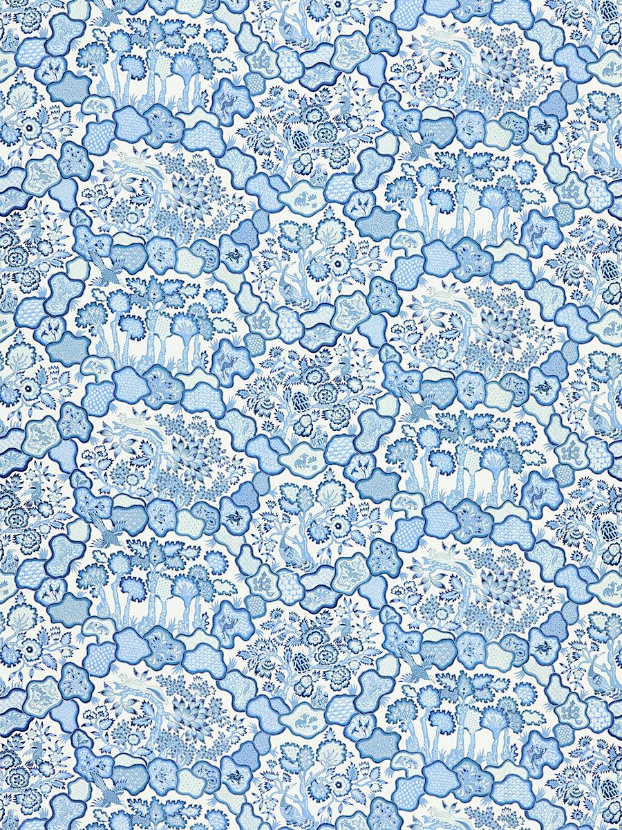 Scalamandre Ziba Porcelain Blue Fabric
