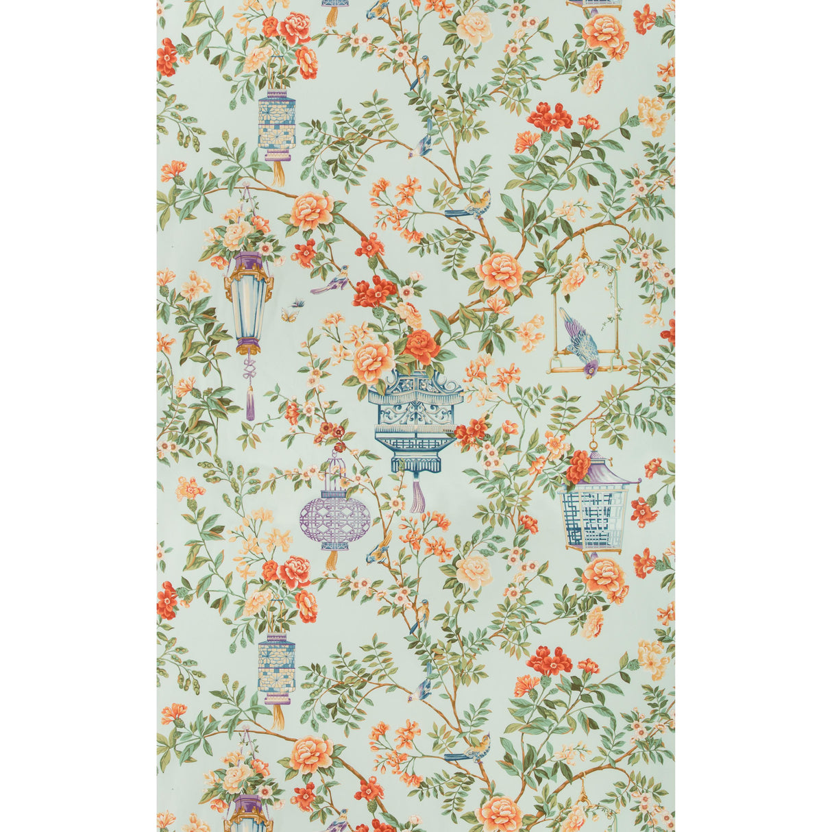 Brunschwig & Fils JARDIN FLEURI PRINT OPAL Fabric