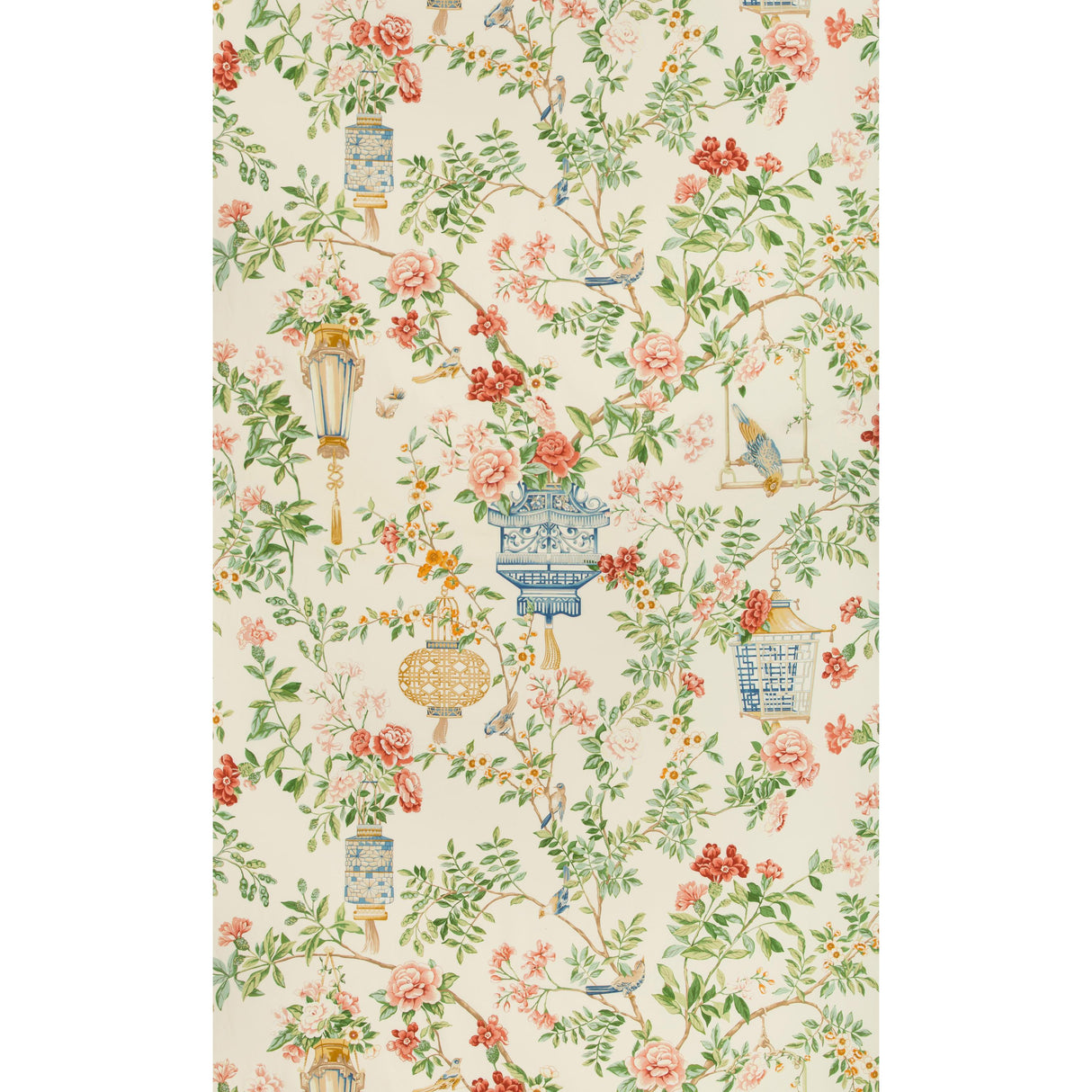 Brunschwig & Fils JARDIN FLEURI PRINT IVORY Fabric