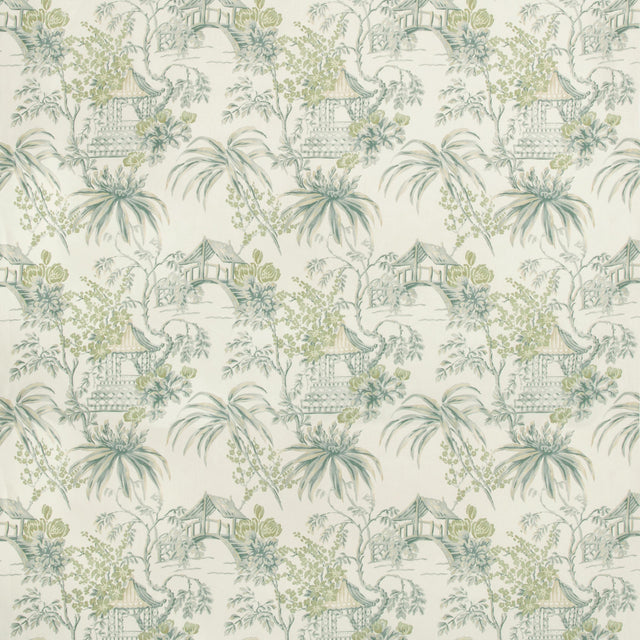Brunschwig & Fils TONGLI PRINT LAGOON Fabric