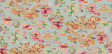 Brunschwig & Fils MING DRAGON AQUA Wallpaper