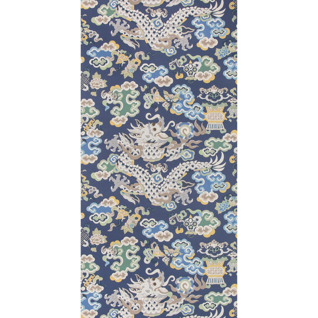 Brunschwig & Fils MING DRAGON LAPIS Wallpaper