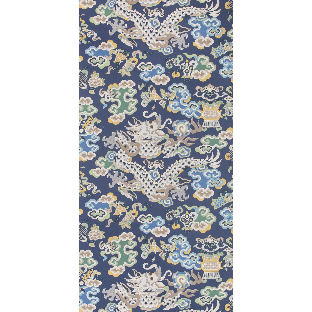 Brunschwig & Fils MING DRAGON LAPIS Wallpaper