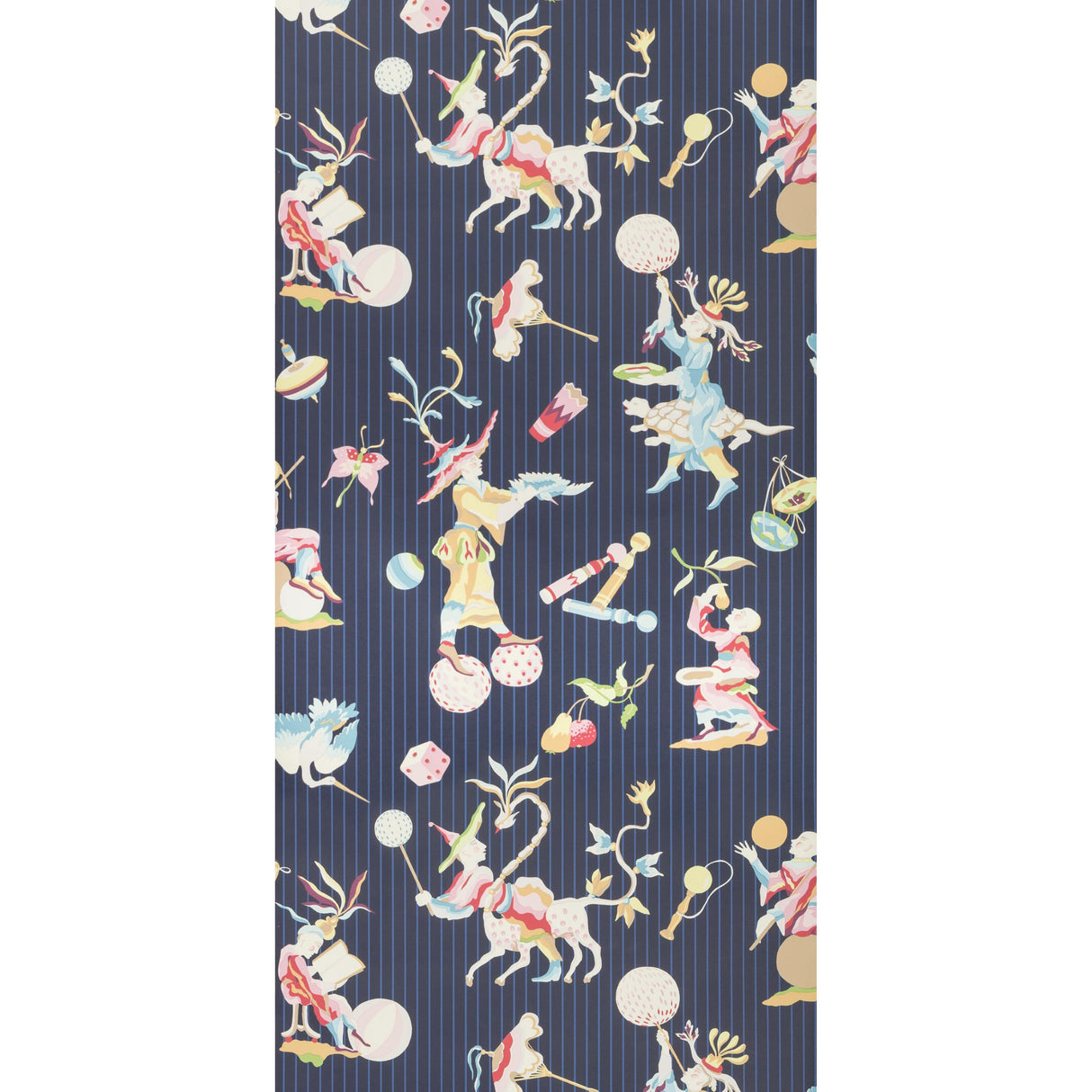 Brunschwig & Fils CIRQUE CHINOIS NAVY Wallpaper