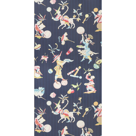 Brunschwig & Fils CIRQUE CHINOIS NAVY Wallpaper