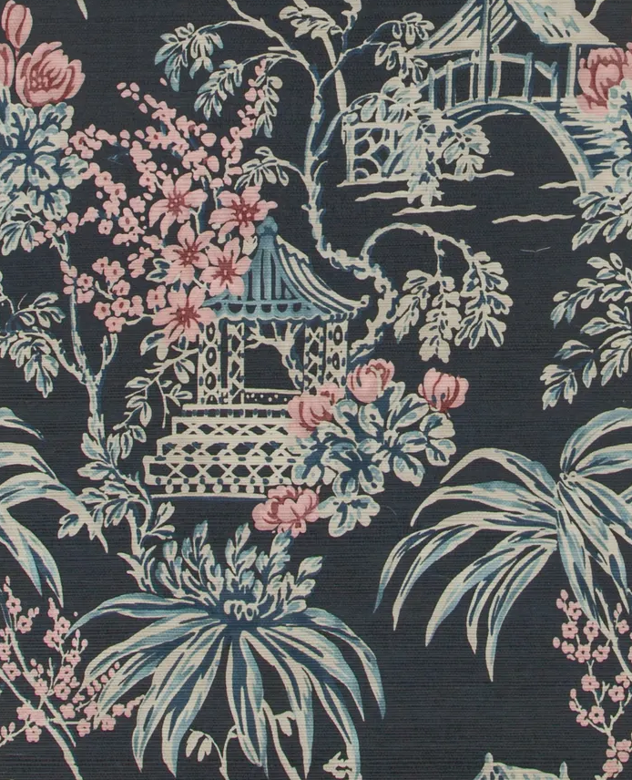 Brunschwig & Fils TONGLI MIDNIGHT Wallpaper